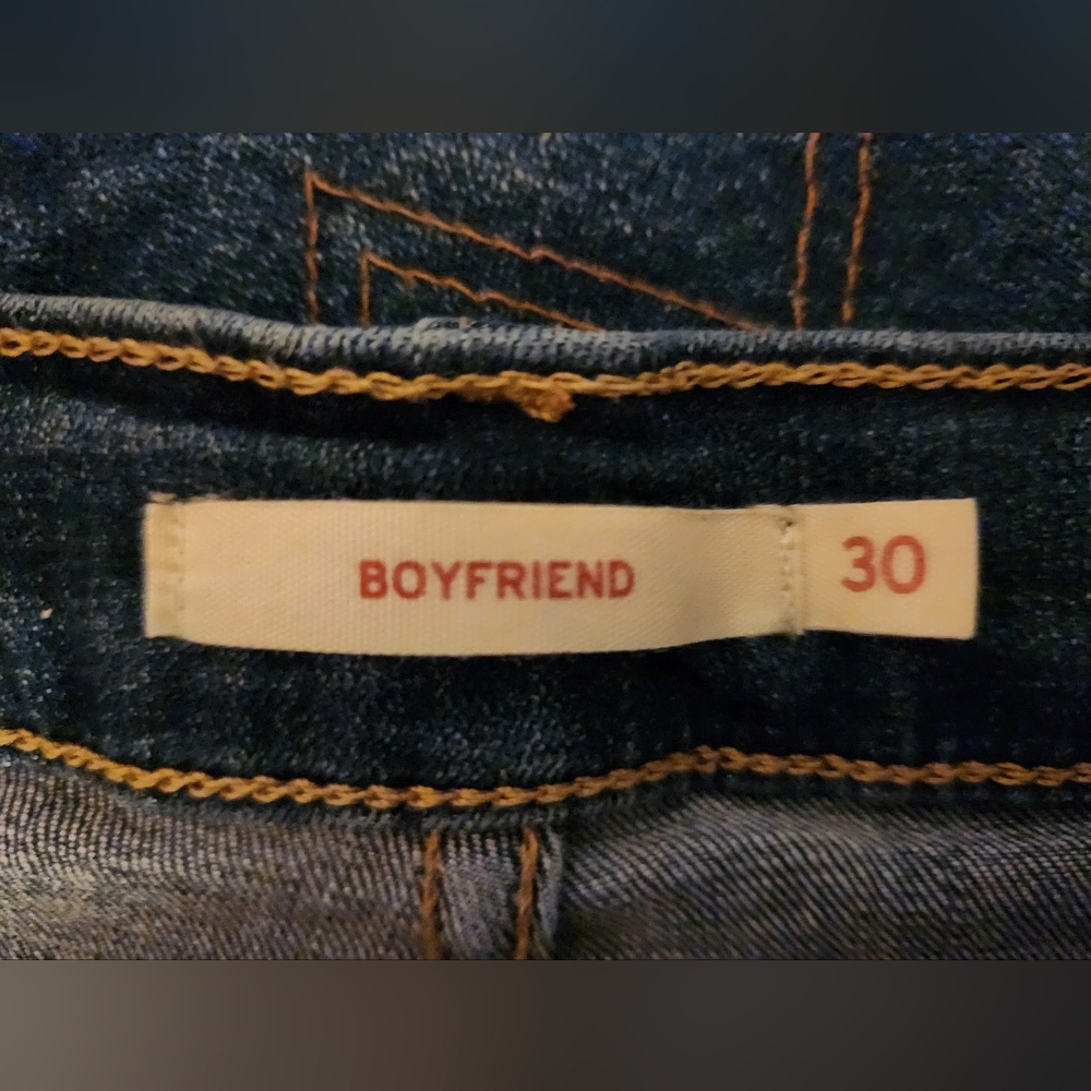 Boyfriend Fit Women's Blue Jeans 30